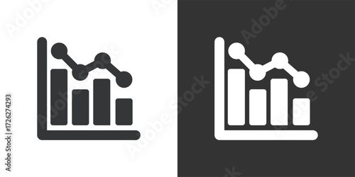 Statistics Icon. Solid glyph series icon