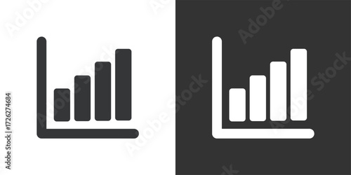 Statistics Icon. Solid glyph series icon