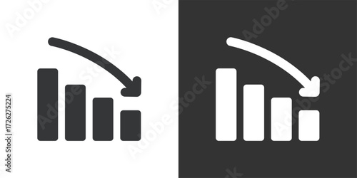 Statistics Icon. Solid glyph series icon