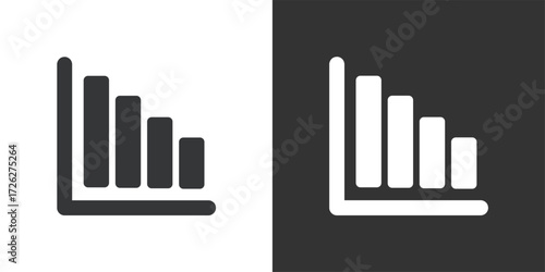 Statistics Icon. Solid glyph series icon