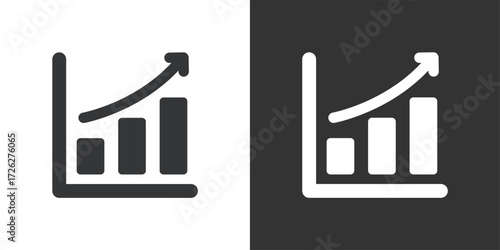 Statistics Icon. Solid glyph series icon