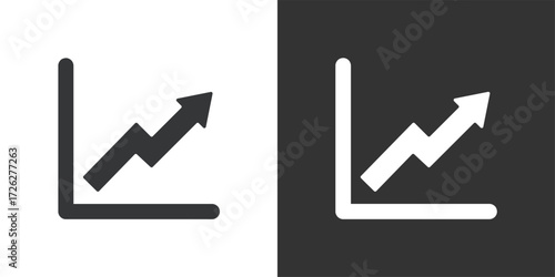 Statistics Icon. Solid glyph series icon