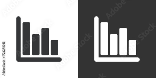 Statistics Icon. Solid glyph series icon