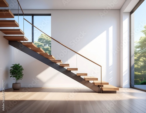 staircase in modern house