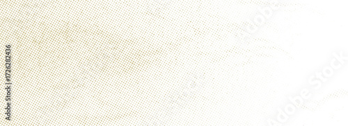 Dotted beige halftone background. Light cream pixelated paper texture. Retro craft brown wallpaper. Weathered dirty canvas material backdrop. Grunge grainy gradient overlay. Vector sackcloth texure