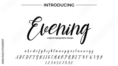 Evening - Elegant Script Font for Smooth Handwritten Design and Creative Typography
