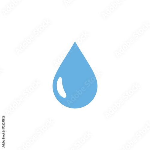 Set of blue droplet and drop silhouettes, raindrops, splash, sea waves, pouring water, spray icons, and design elements. Blue isolated water drops, droplet set, and blob icons on white background.