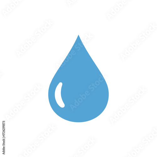 Set of blue droplet and drop silhouettes, raindrops, splash, sea waves, pouring water, spray icons, and design elements. Blue isolated water drops, droplet set, and blob icons on white background.