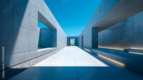 Minimalist architectural space design