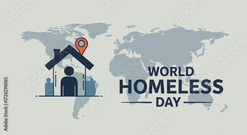 Vector illustration world homeless day