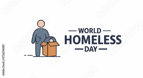 Vector illustration world homeless day