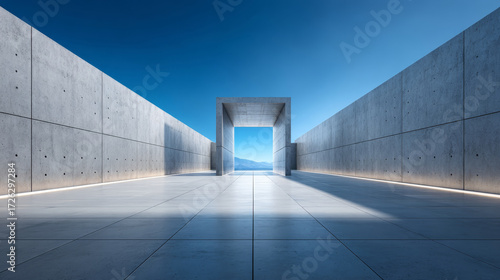 Minimalist architectural space design