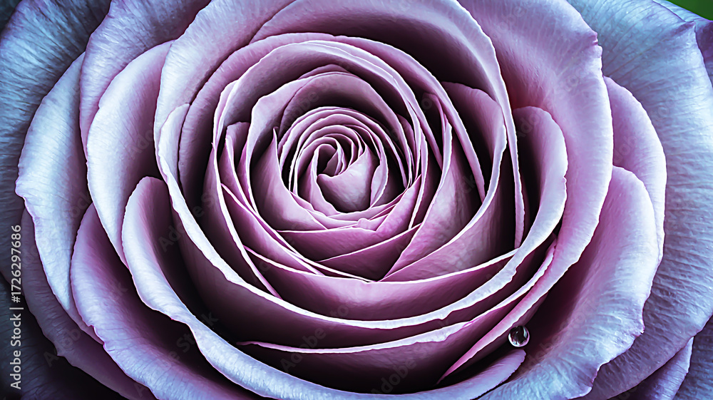 Obraz premium Close-up of a Lilac Rose with Delicate Petals and Textural Details
