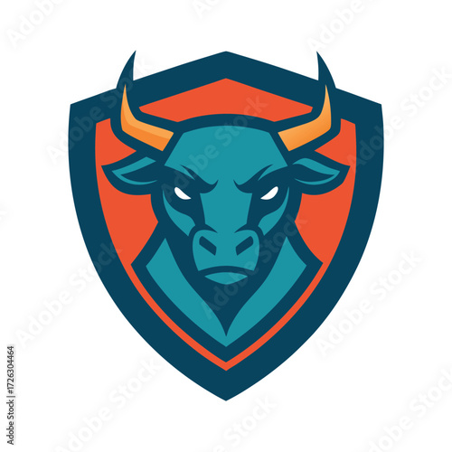 bull skull with red horns vector tattoo skull illustration devil head symbol design icon logo