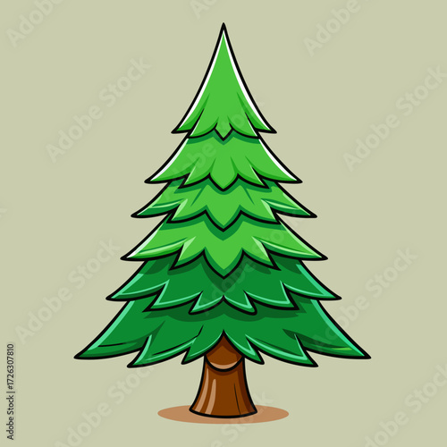 christmas tree vector illustration