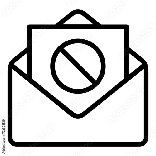 spam mail icon line