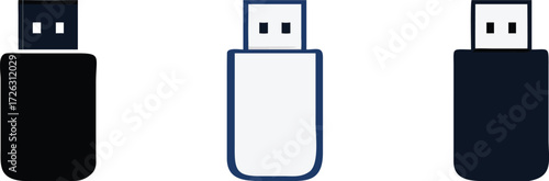 Usb icon logo design. Vector usb flash drive vector icon. Usb icon set. Flash disk sign and symbol. usb charging. 
