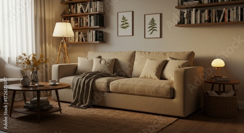 Cozy living room decor ideas modern apartment interior warm environment inviting viewpoint comfort concept