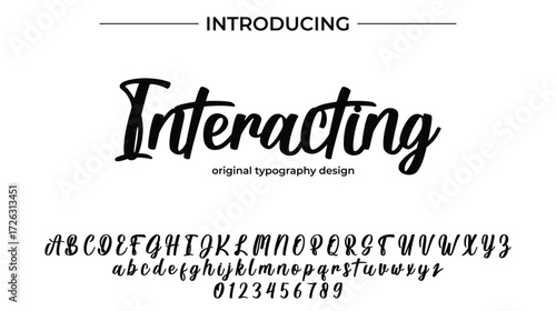 Interacting - Elegant Script Font for Smooth Handwritten Design and Creative Typography