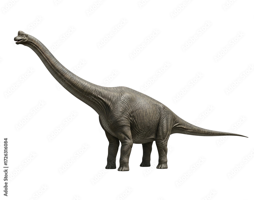 Obraz premium Realistic Brachiosaurus Transparent Background