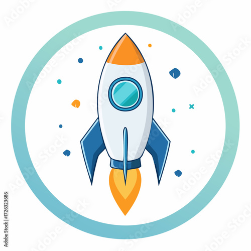 Rocket Ship Icon A Simple Design for Space Exploration and Future Innovation