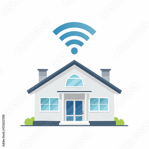 Ensuring strong wireless network coverage within a comfortable home environment, symbolizing contemporary digital lifestyle and advanced connectivity