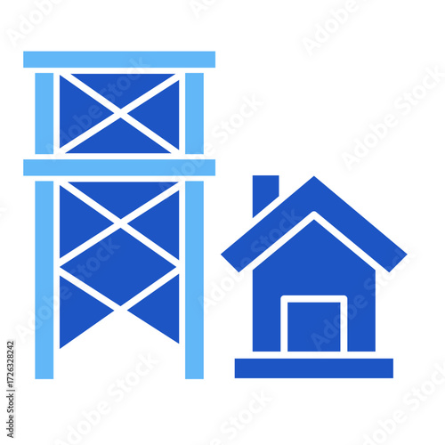 Scaffolding  Icon Set Multiple Style Collection