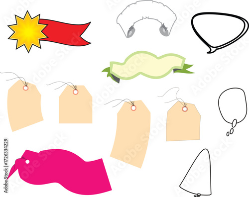 Blank Tags and Label Vector Set