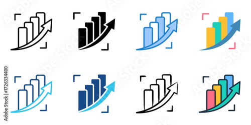 Growth investing set multiple style collection 
