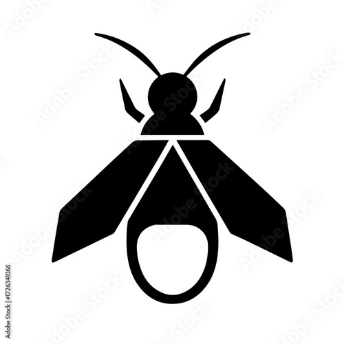 Modern Firefly Icon with Glow