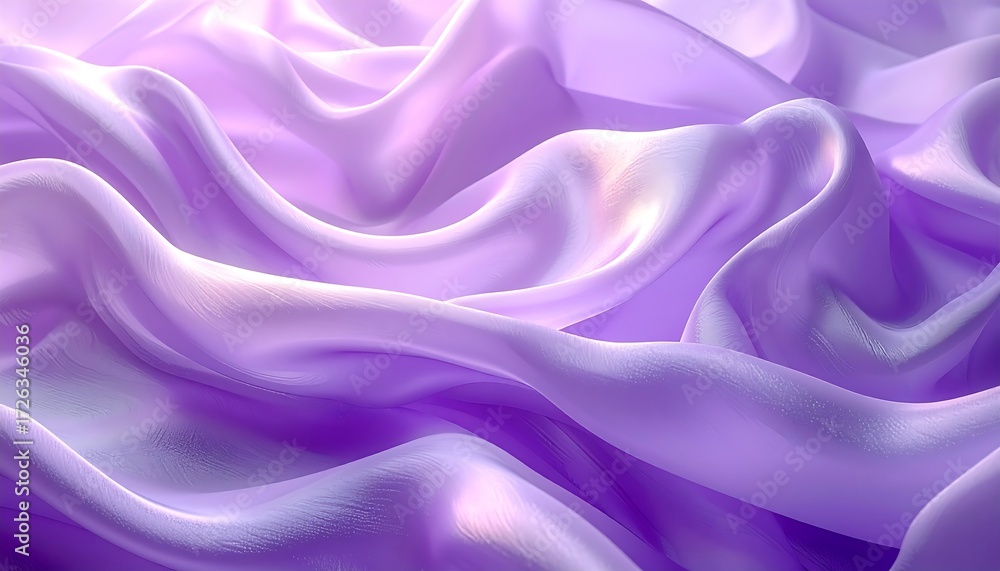 Obraz premium Soft, flowing, lavender silk