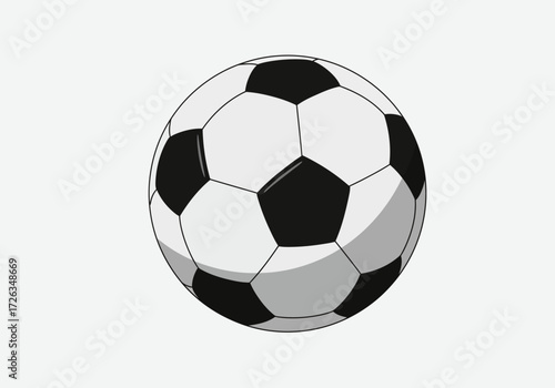 Classic Soccer Ball Illustration Perfect for Sports Designs