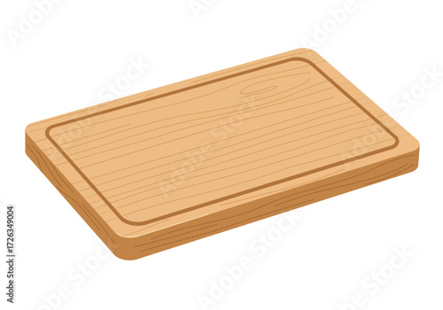 Essential wooden cutting board for kitchen food preparation