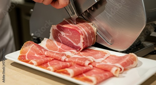 Sliced meat product preparation