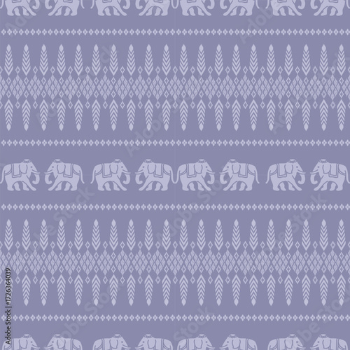 popular elephant pattern in asian style this elephant graphic is fashionable in thailand india and south east asia and this elephant and baby elephant can be for textile industry and any package 