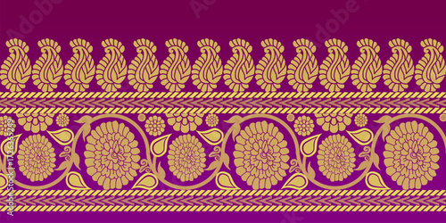 beautiful graphic saree design and this sari design is in Indian style which is for textile fashion industry and it can be used as wallpaper backdrop and website bg this style is originated in india 