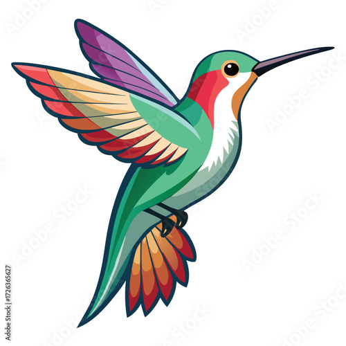 colorful humming bird Artwork
