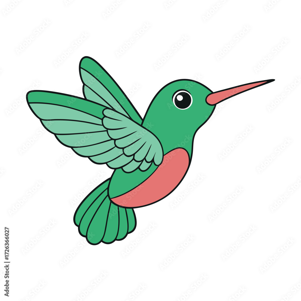 Obraz premium colorful humming bird Artwork