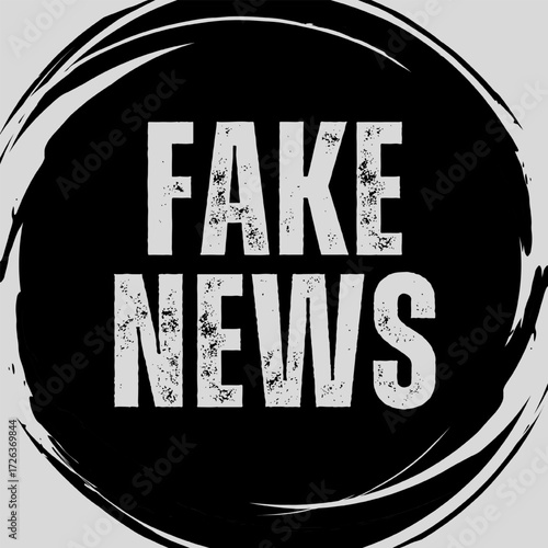 Vector Text Illustration For Fake News.