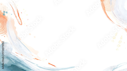 Soft abstract watercolor background