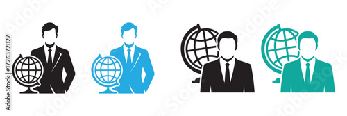 World Unity and Online Communication Concept