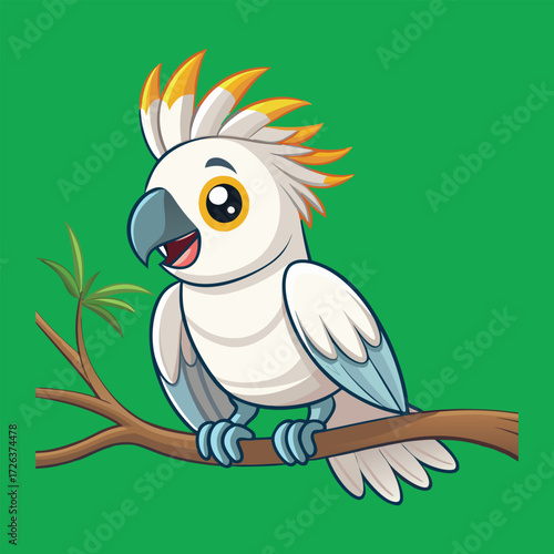 cute cartoon cockatoo