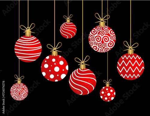 red christmas balls.eps