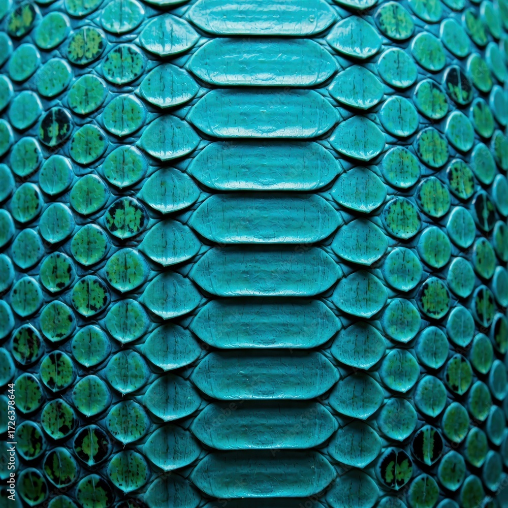 Fototapeta premium Captivating snake skin patterns nature close-up image vibrant colors textured design macro photography