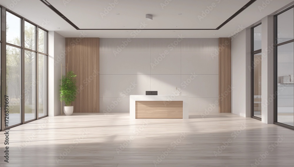 Obraz premium Reception with blank poster