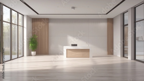 Wallpaper Mural Reception with blank poster Torontodigital.ca