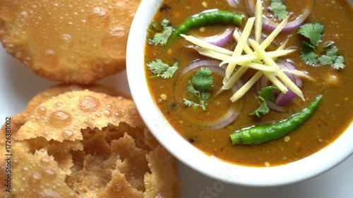 Puri Chole: Traditional Indian Breakfast