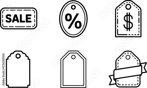 Collection of Sale and Price Tags Icons
