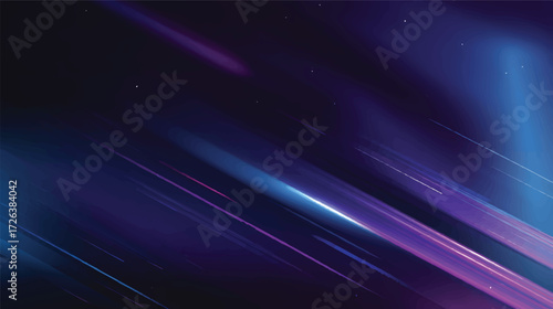 Abstract purple and blue gradient wave on dark background