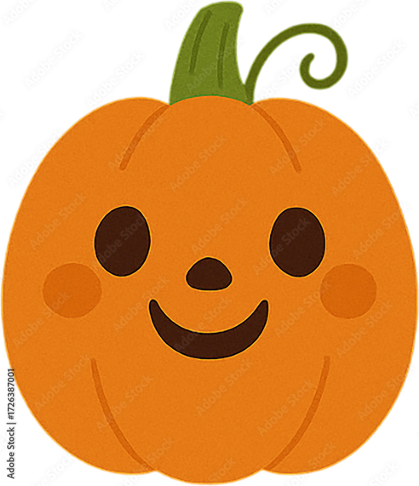 Obraz premium 할로윈 파티 요소 호박 해골 박쥐 사탕 롤리팝 바구니 유령